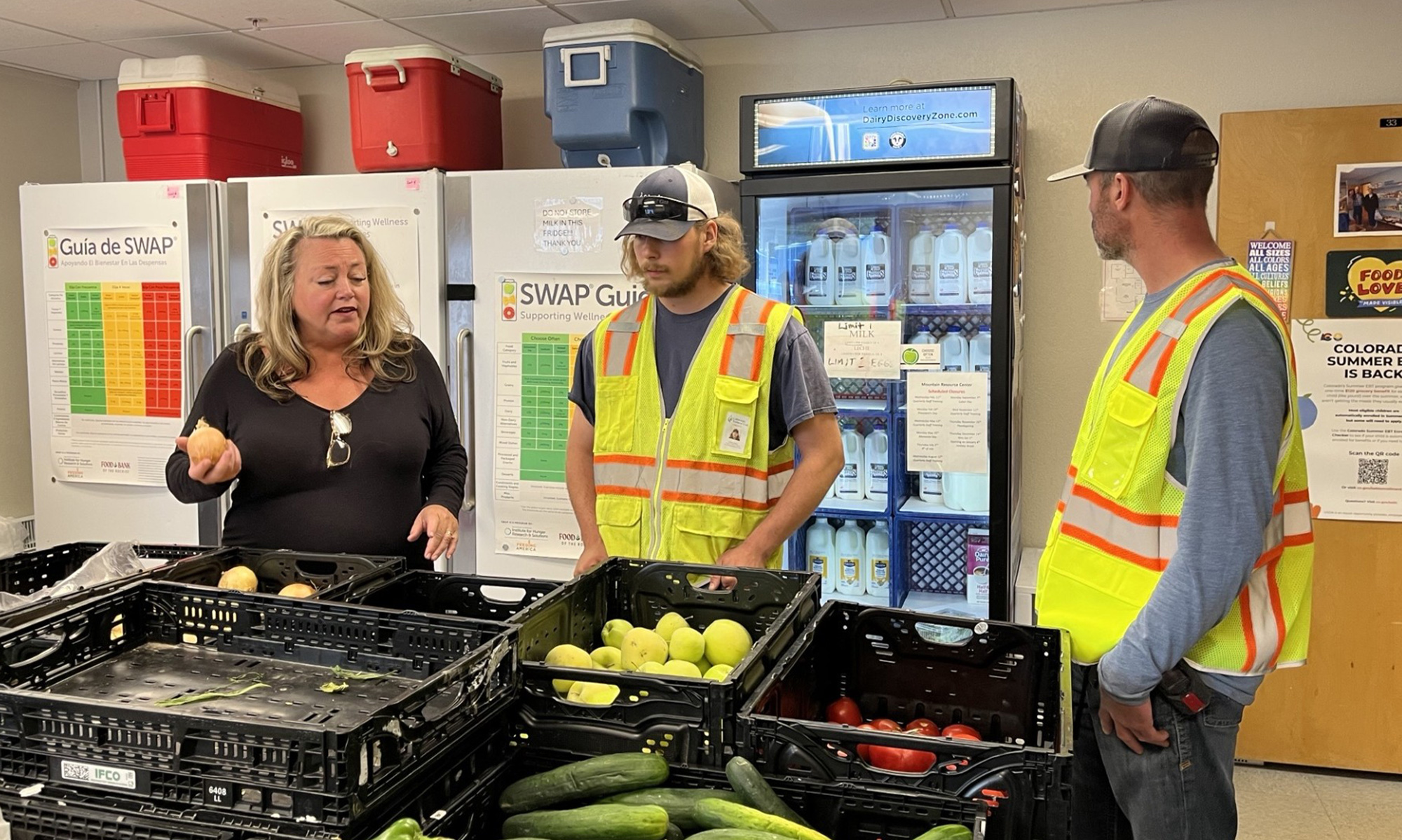 Fresh produce at the Mountain Resource Center Food Share Market