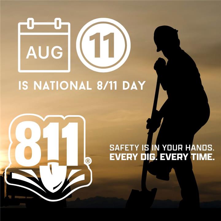 Arkansas Oklahoma Gas Reminds Customers August 11th (8/11) Serves as a Reminder to Call 811 Before You Dig 